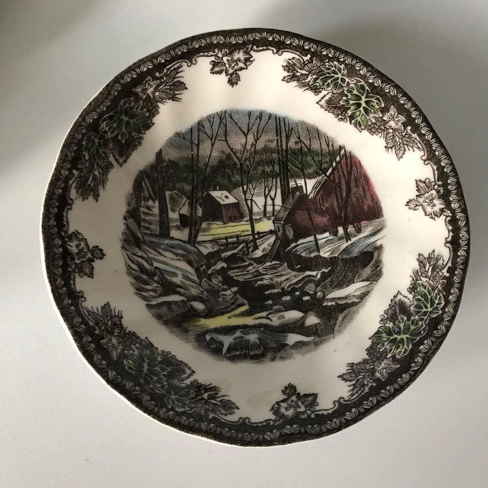 Johnson Brothers Friendly Village Ice House Tea Cup & Saucer Bundle of 3 - Picture 4 of 5